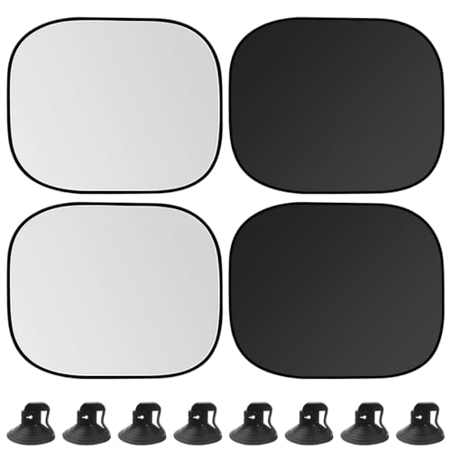 ZORBES® Car Sun Shields Sun Shade for Window, Car Driver's Window Sun Shields Suction Cup Detachable Sun Blackout UV Protection Window Shield, Pack of 4Pcs, 17.72x14.57 inches ZORBES® Car Sun Shields Sun Shade for Window, Car Driver's Window Sun Shields Suction Cup Detachable Sun Blackout UV Protection Window Shield, Pack of 4Pcs, 17.72x14.57 inches